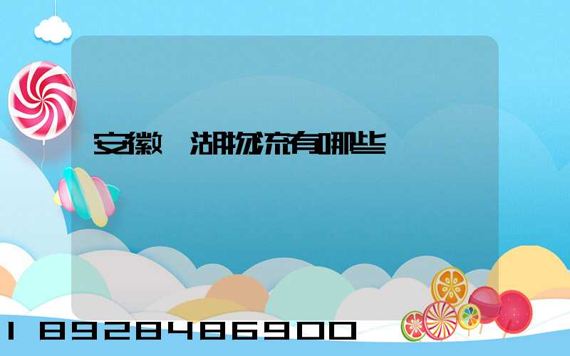 安徽蕪湖物流有哪些