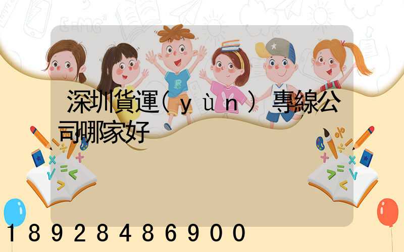 深圳貨運(yùn)專線公司哪家好