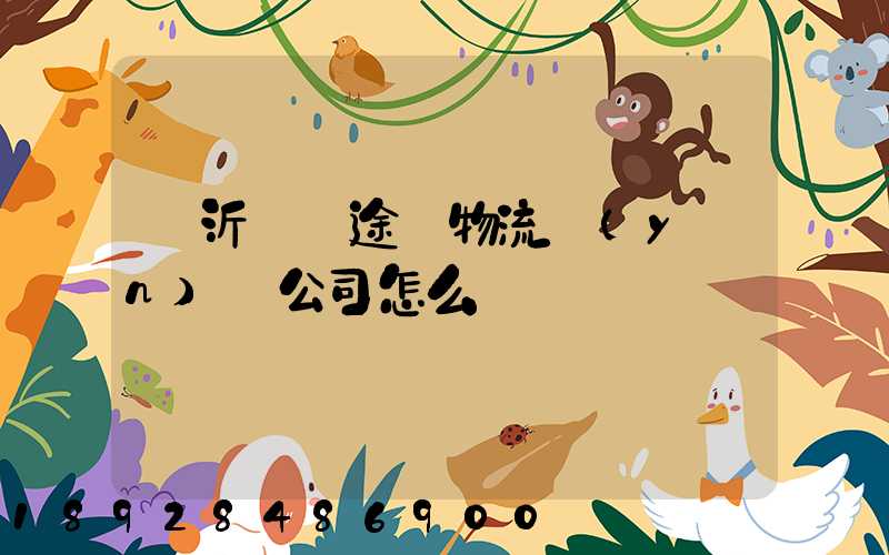 臨沂鯤鵬途順物流運(yùn)輸公司怎么樣